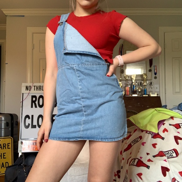 Topshop overall skirt - Picture 2 of 4